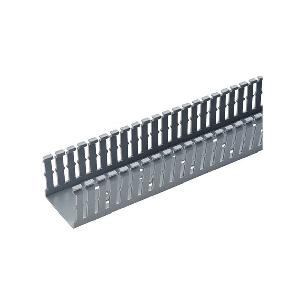 Panduit 1.5"X3" WIRING DUCT TYPE F, SLOTTED SIDWEALL, LIGHT GRAY ROHS F1.5X3LG6